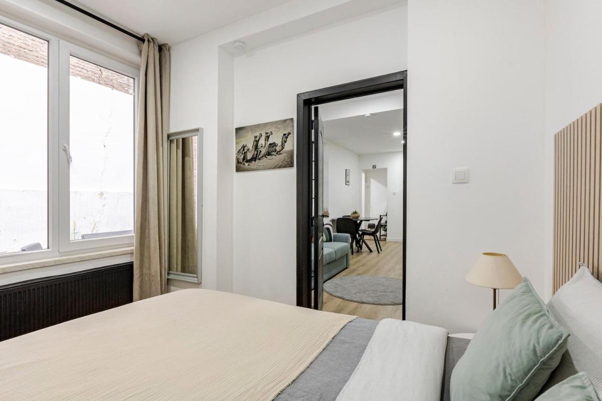 Cosy Appartement Met Tuin In Centrum Antwerpen Gratis Parking Free Parking! Antuérpia Exterior foto